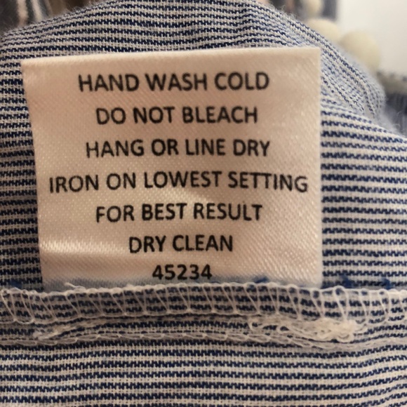 Romeo + Juliet Couture Cute Blue and White Ruffle Fringe Dress - Size Small - Picture 12 of 14